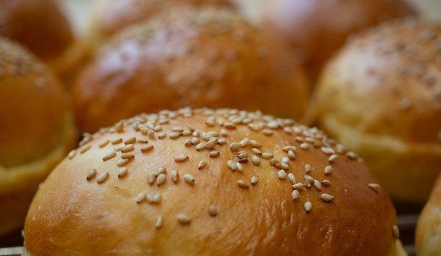 Roll Sesame Hamburger Burger Food